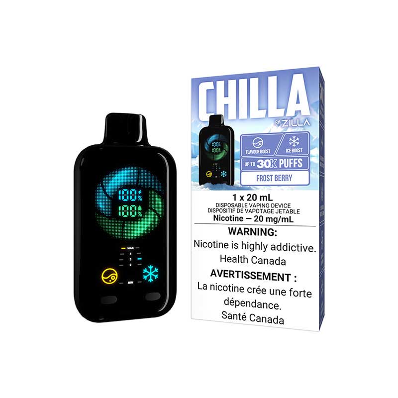 Chilla By Zilla Disposable - Frost Berry (ON) - Bay Vape