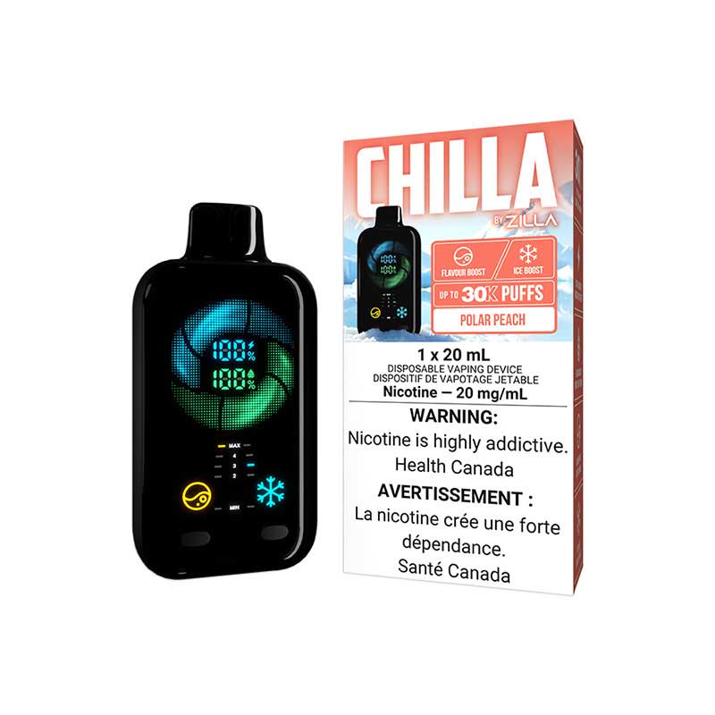 Chilla By Zilla Disposable - Polar Peach (ON) - Bay Vape