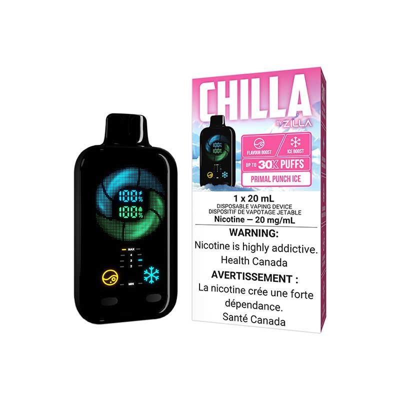 Chilla By Zilla Disposable - Primal Punch Ice (ON) - Bay Vape