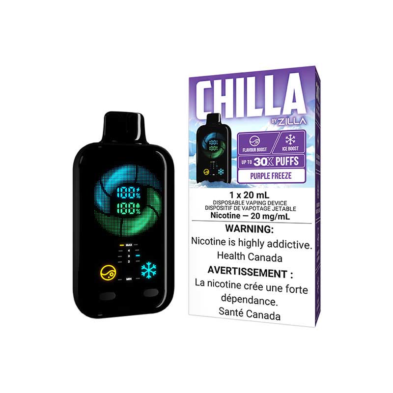 Chilla By Zilla Disposable - Purple Freeze (ON) - Bay Vape