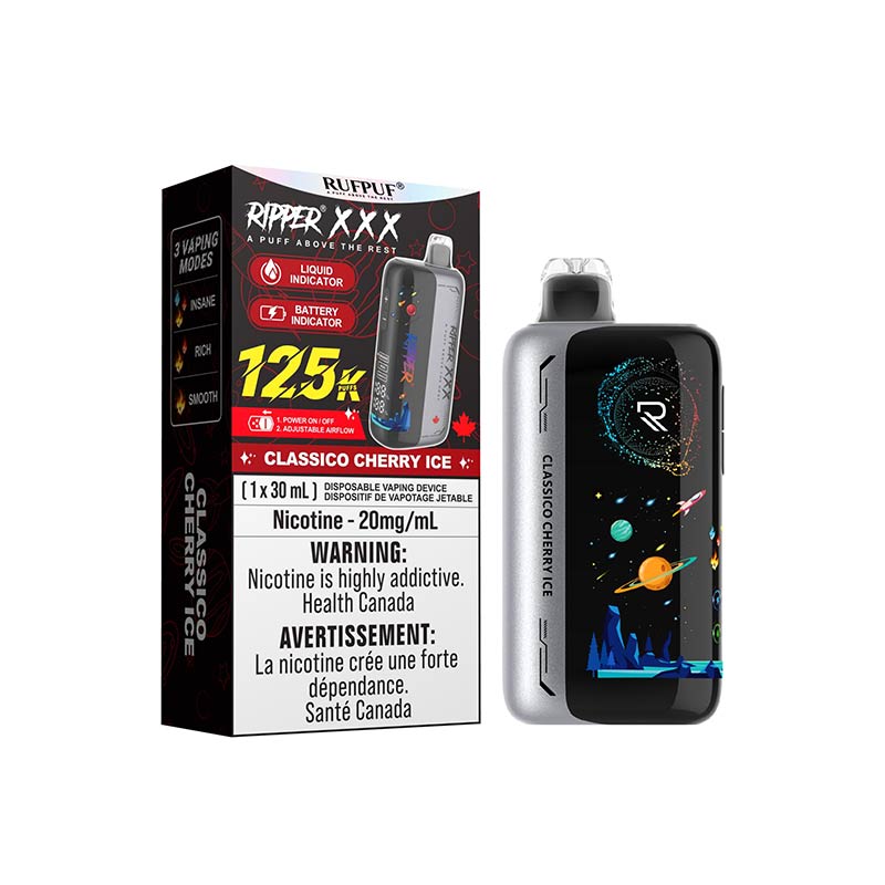 Ripper XXX 125K Disposable - Classico Cherry Ice - Bay Vape