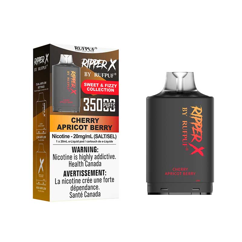 Ripper X Pod by Rufpuf 35K - Cherry Apricot Berry (ON) - Bay Vape