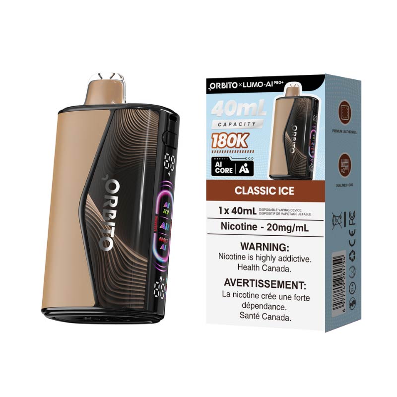 ORBITO Lumo-AI Pro+ 180K Disposable - Classic Ice (MB) - Bay Vape