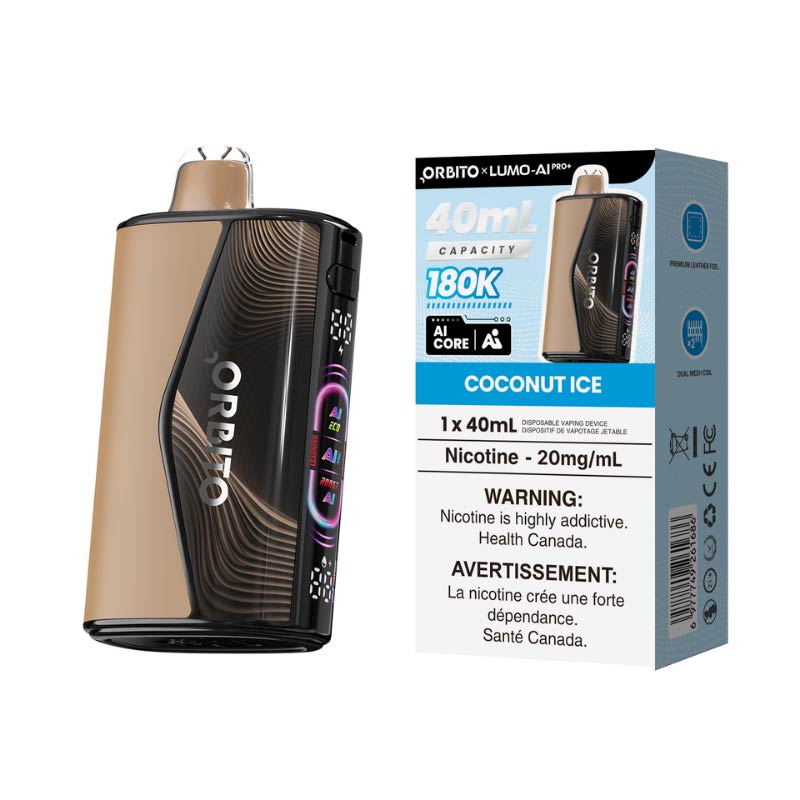 ORBITO Lumo-AI Pro+ 180K Disposable - Coconut Ice (MB) - Bay Vape