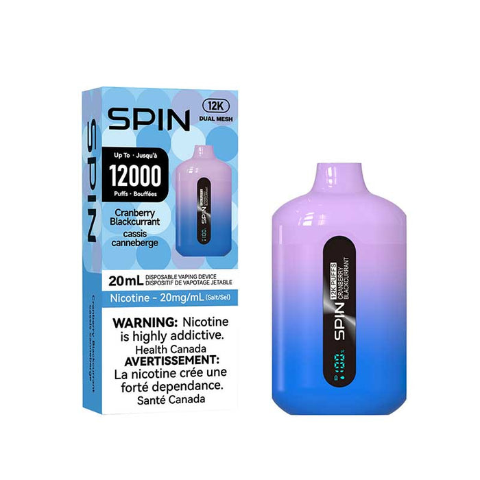 Spin 12K Disposable - Cranberry Blackcurrant