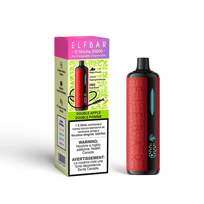 ELF Bar E-Shisha Disposable - Double Apple (ON) - Bay Vape