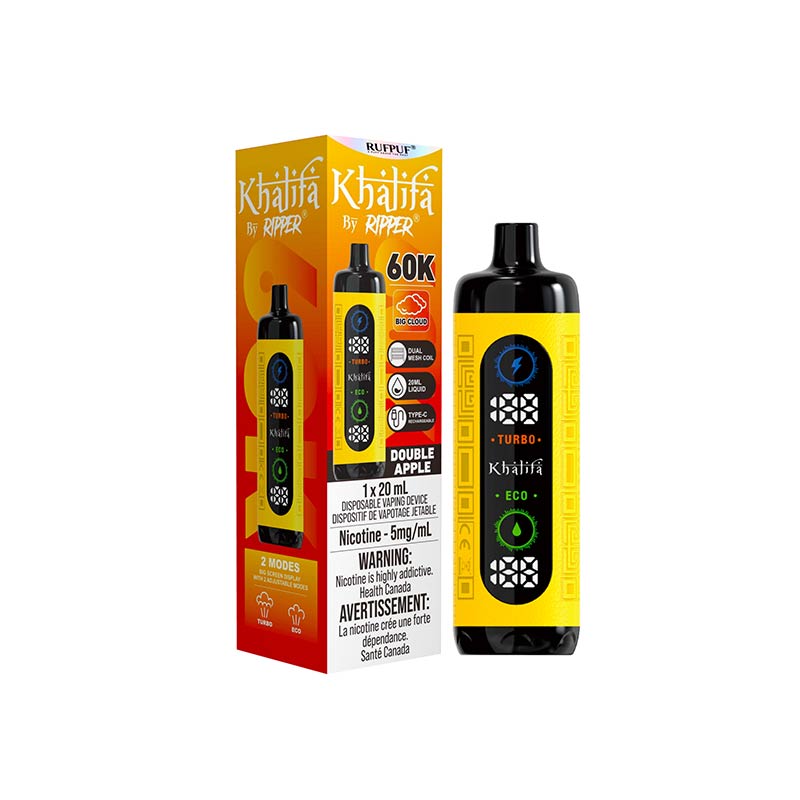 Khalifa Bar By Ripper 60K Disposable - Double Apple (ON) - Bay Vape