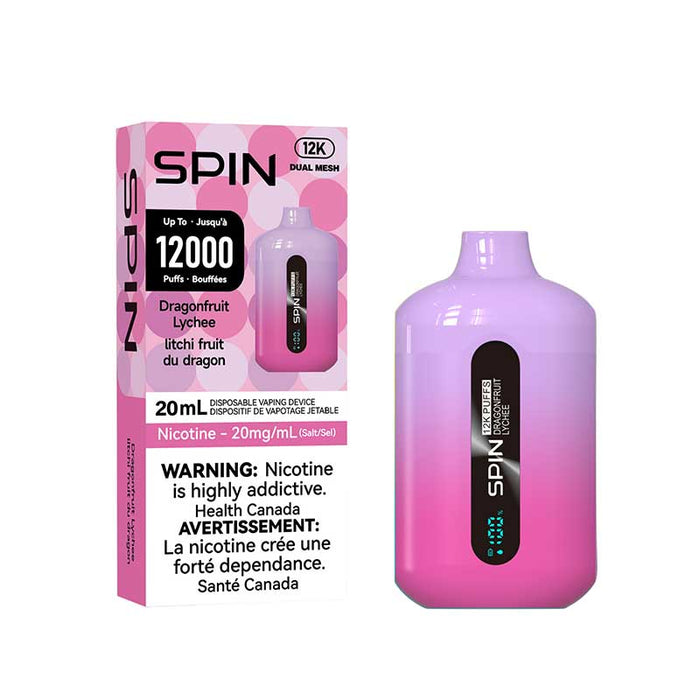 Spin 12K Disposable - Dragonfruit Lychee