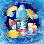 Drip'n by Envi Frozen Salt Juice - Mango Peach Watermelon Ice Blast (ON) - Bay Vape