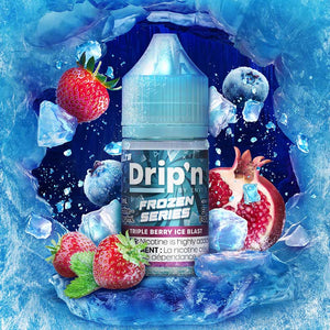 Drip'n by Envi Frozen Salt Juice - Triple Berry Ice Blast (ON)