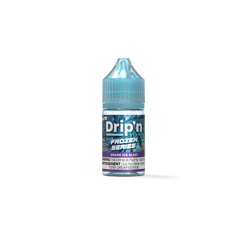 Drip'n by Envi Frozen Salt Juice - Grape Ice Blast (ON) - Bay Vape