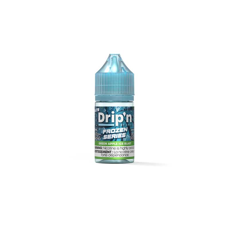 Drip'n by Envi Frozen Salt Juice - Green Apple Ice Blast (ON) - Bay Vape