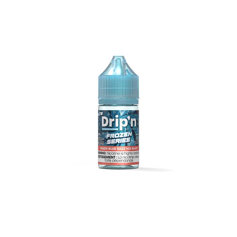 Drip'n by Envi Frozen Salt Juice - Peach Blue Razz Ice Blast (ON) - Bay Vape