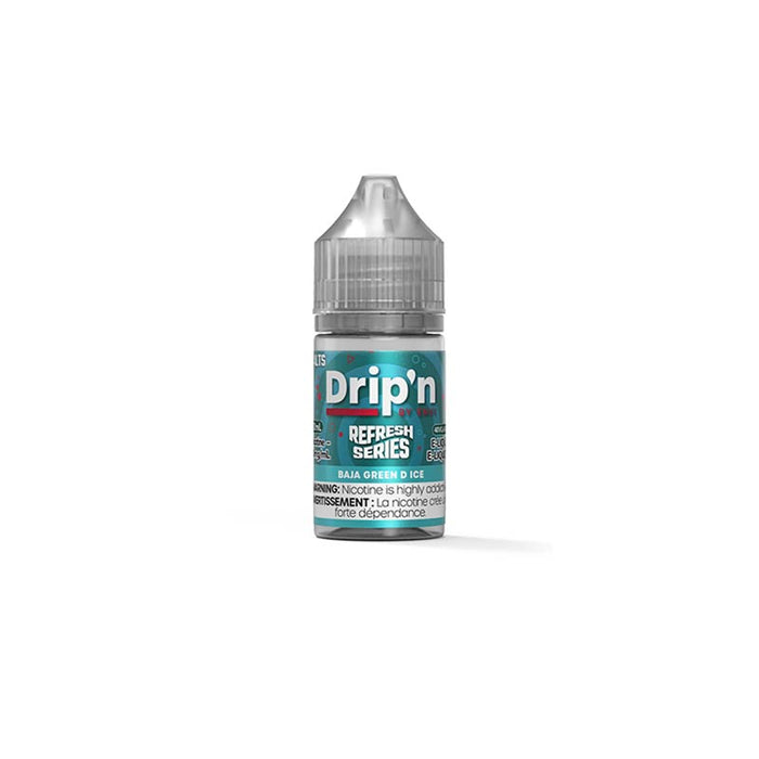 Drip'n by Envi Refresh Salt Juice - Baja Green D Ice (ON)