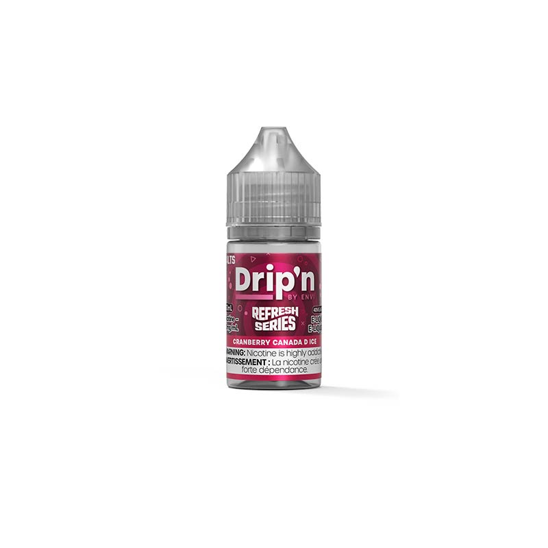 Drip'n by Envi Refresh Salt Juice - Cranberry Canada D Ice (MB)