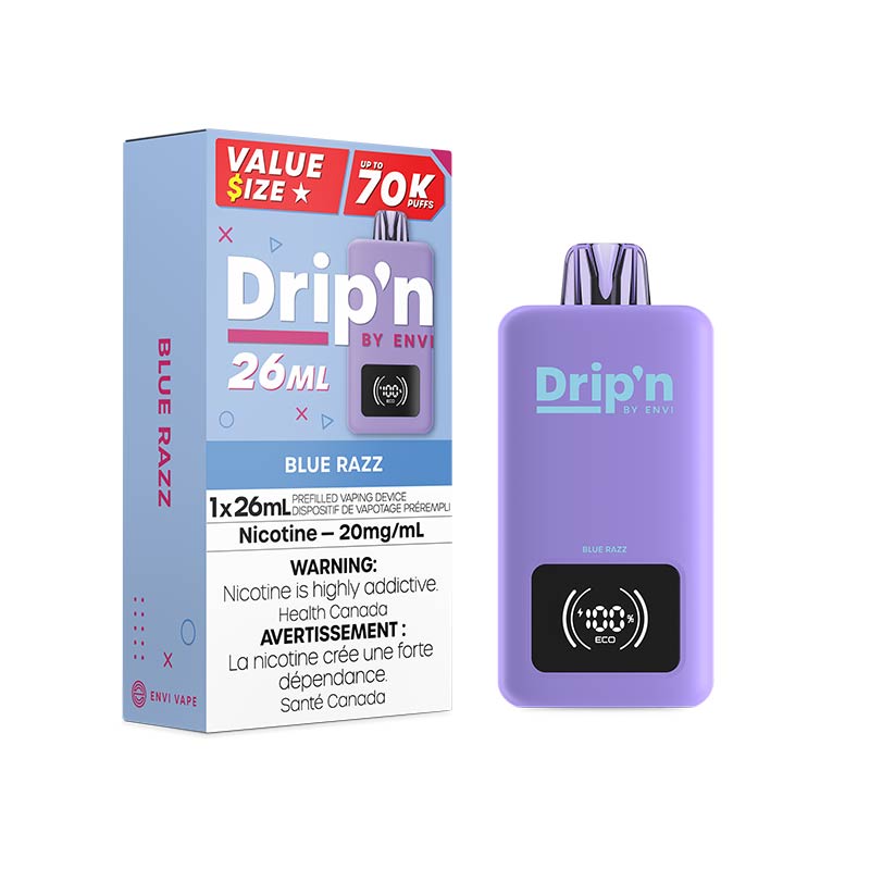 Drip'n by Envi 26ML Disposable - Blue Razz (ON) - Bay Vape