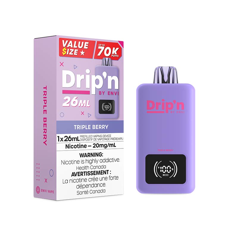 Drip'n by Envi 26ML Disposable - Triple Berry - Bay Vape