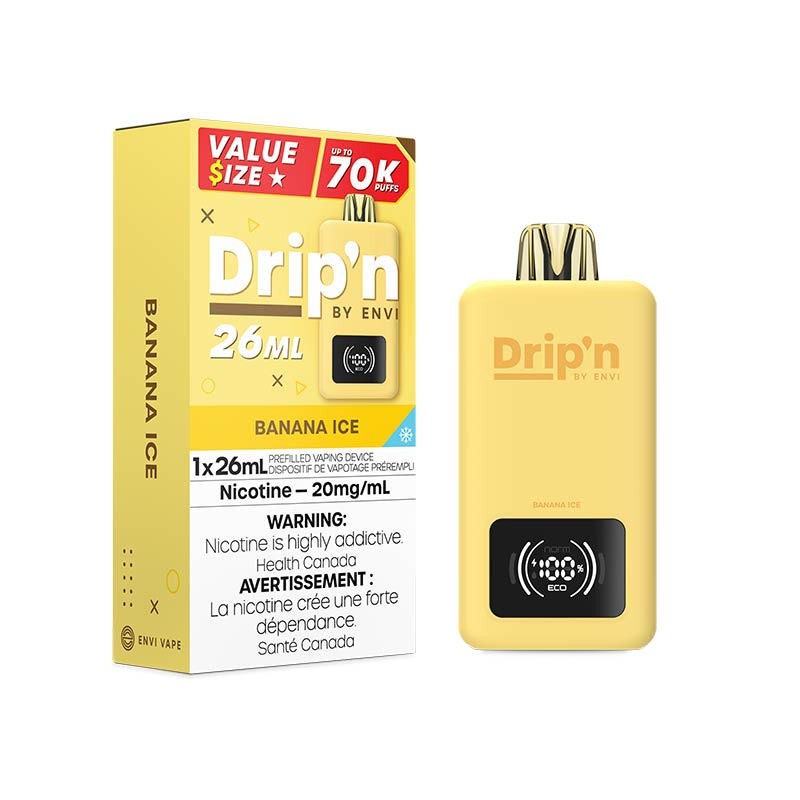Drip'n by Envi 26ML Disposable - Banana Ice (ON)