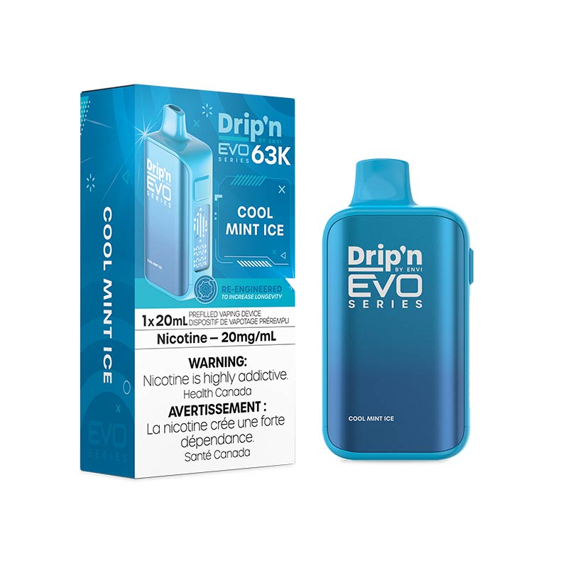 Drip'n by Envi EVO Series 63K Disposable - Cool Mint Ice (MB) - Bay Vape