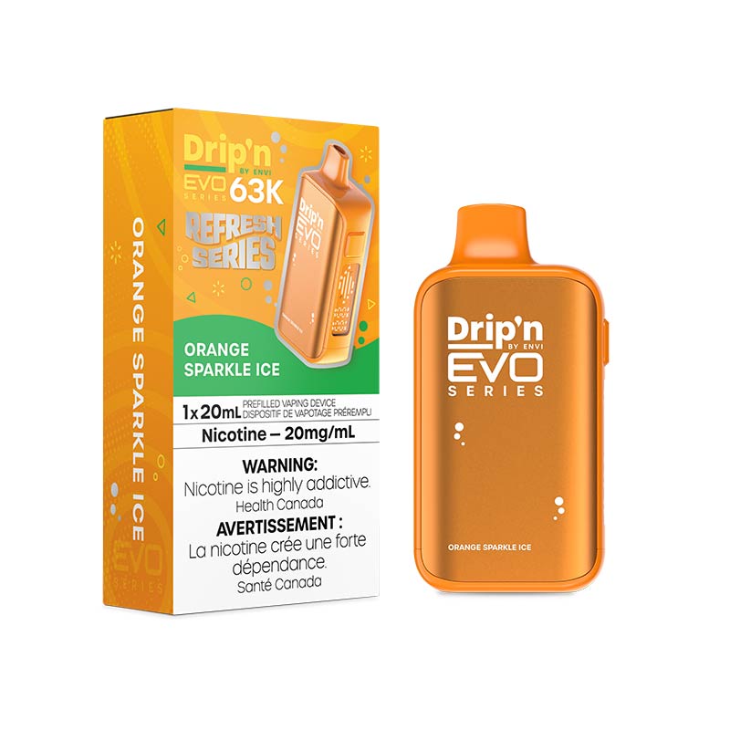 Drip'n by Envi EVO Series 63K Disposable - Orange Sparkle Ice (ON) - Bay Vape