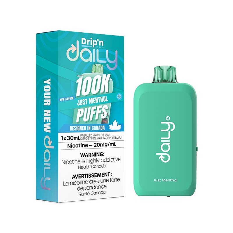 Drip'n by Envi Daily 100K Disposable - Just Menthol (ON)