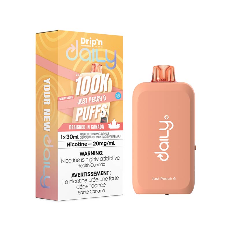 Drip'n by Envi Daily 100K Disposable - Just Peach G (ON)