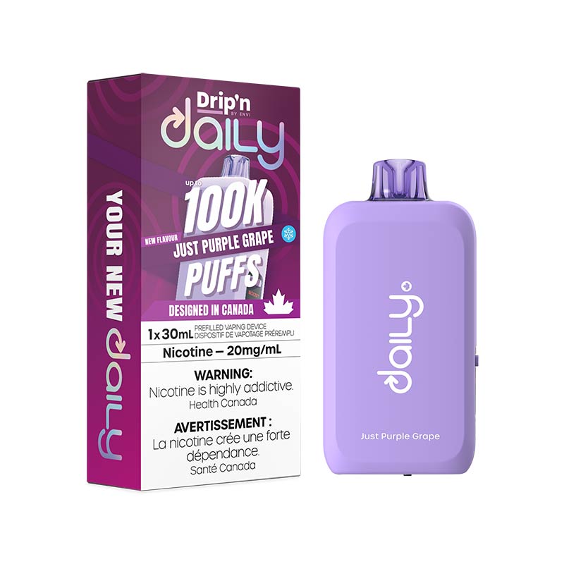 Drip'n by Envi Daily 100K Disposable - Just Purple Grape (ON)
