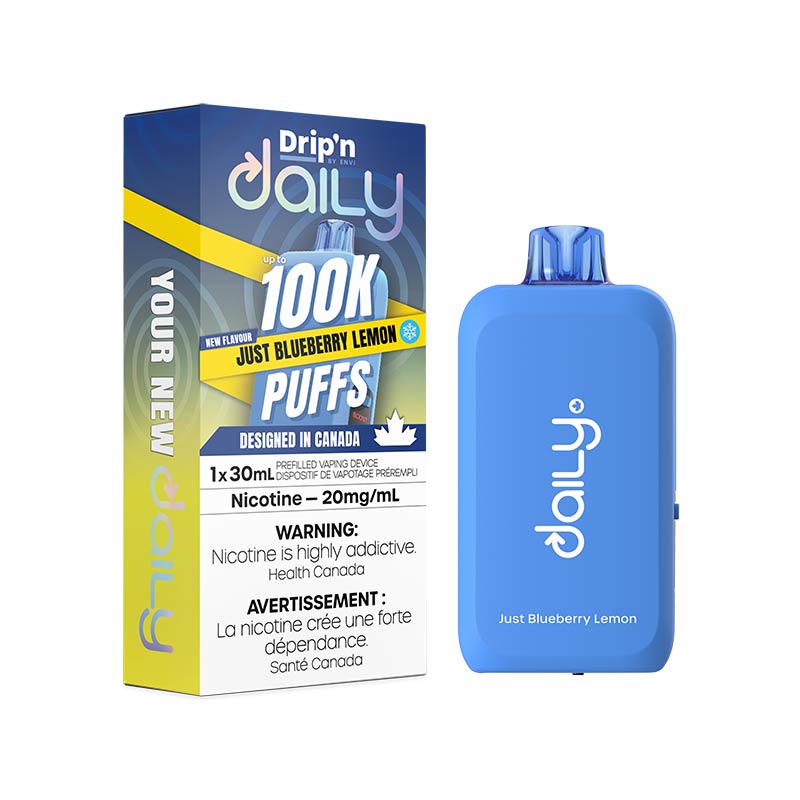 Drip'n by Envi Daily 100K Disposable - Just Blueberry Lemon (MB) - Bay Vape