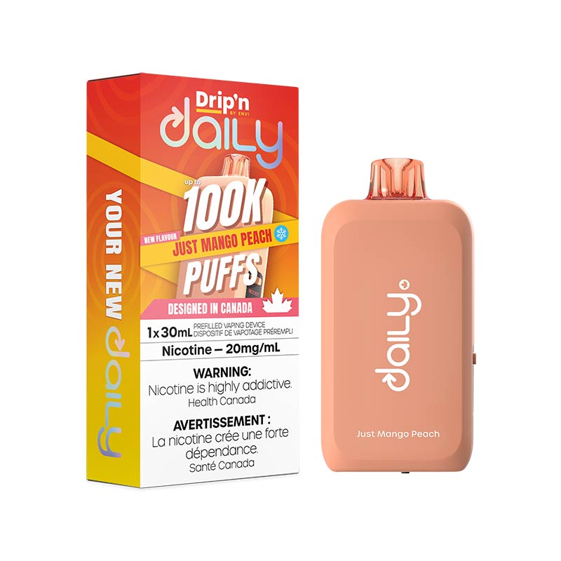 Drip'n by Envi Daily 100K Disposable - Just Mango Peach (MB) - Bay Vape