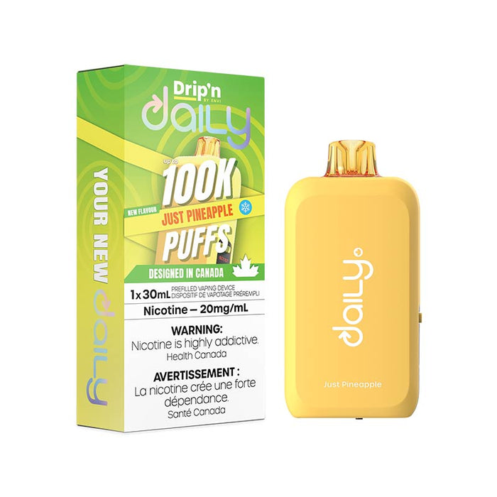 Drip'n by Envi Daily 100K Disposable - Just Pineapple | Bay Vape