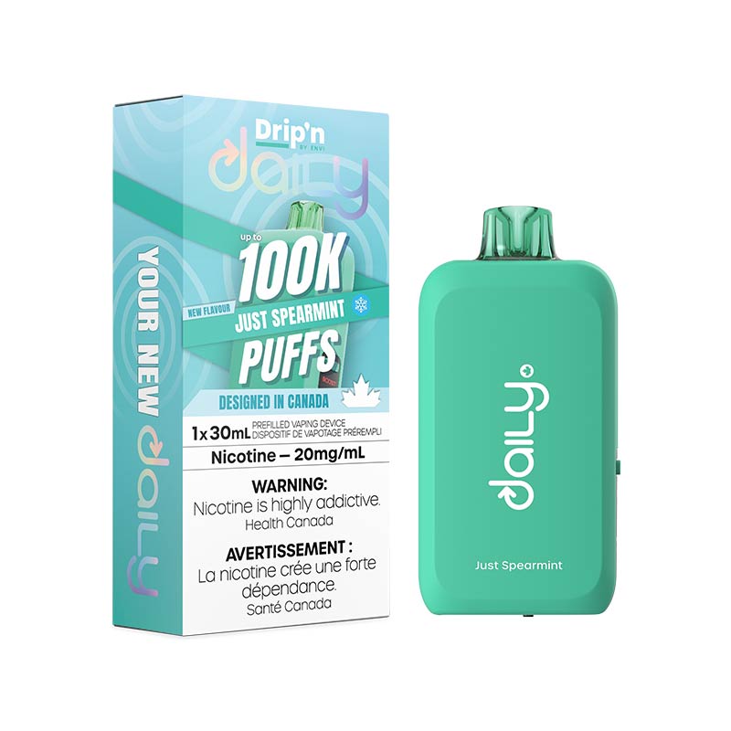 Drip'n by Envi Daily 100K Disposable - Just Spearmint (MB) - Bay Vape