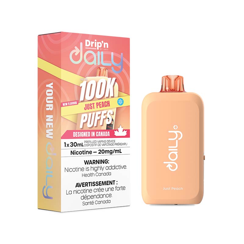 Drip'n by Envi Daily 100K Disposable - Just Peach (MB) - Bay Vape