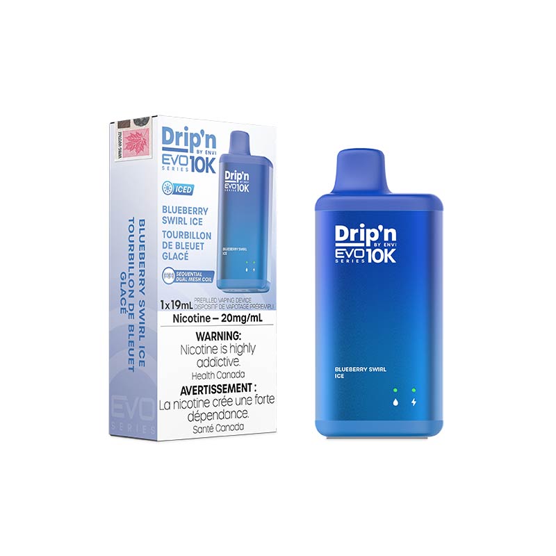 Drip'n by Envi EVO Series 10K Disposable - Blue Razz - Bay Vape Canada