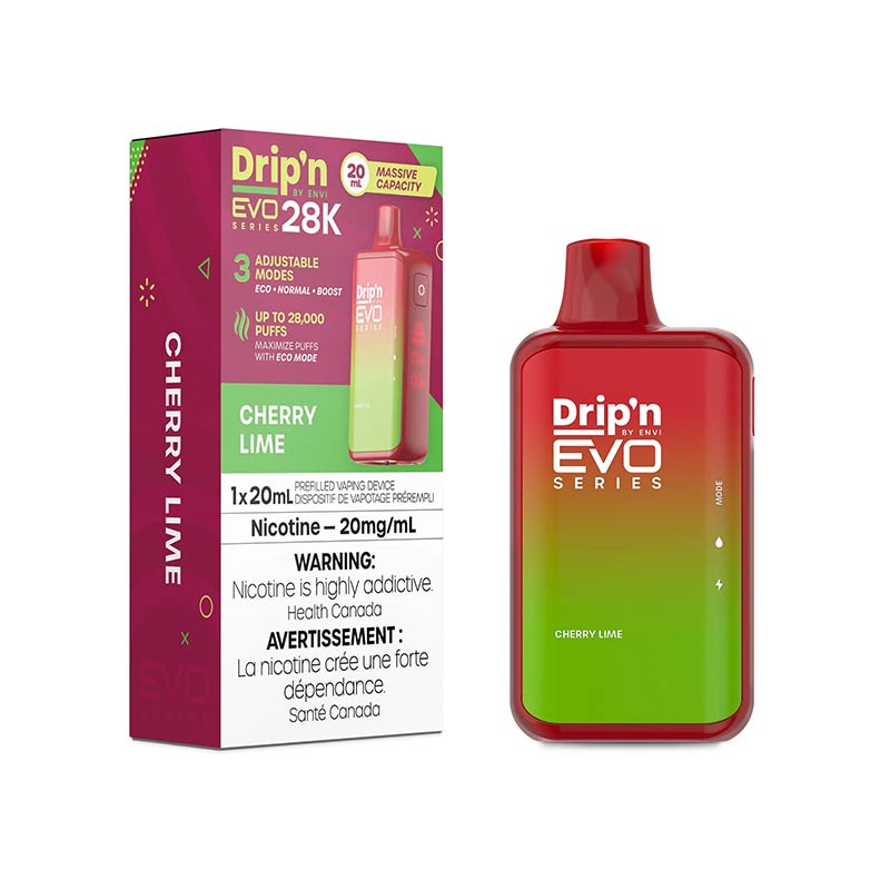 Drip'n by Envi EVO Series 28K Disposable - Cherry Lime (ON) - Bay Vape