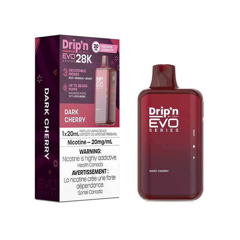 Drip'n by Envi EVO Series 28K Disposable - Dark Cherry (ON) - Bay Vape