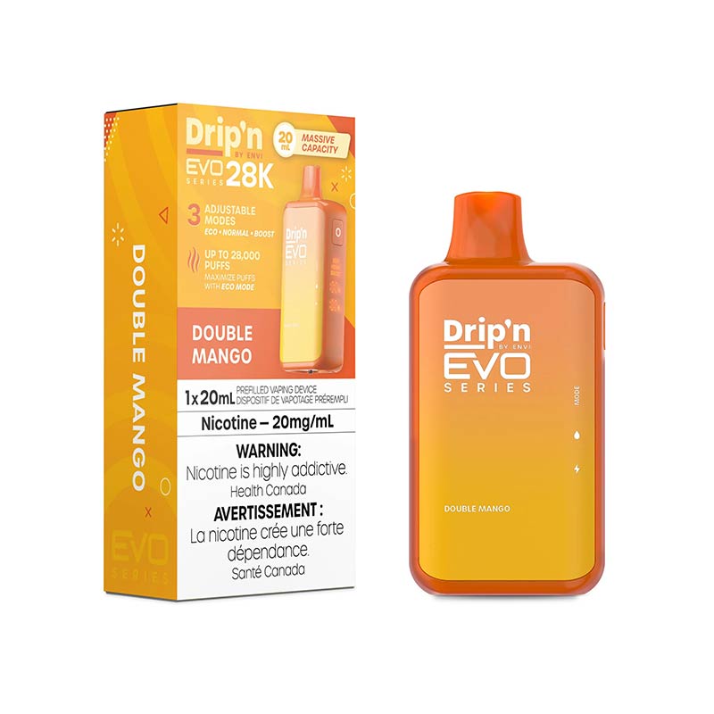 Drip'n by Envi EVO Series 28K Disposable - Double Mango (ON) - Bay Vape
