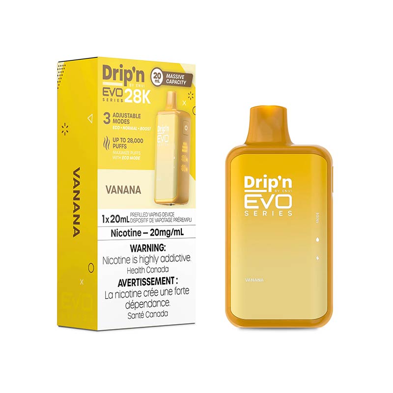 Drip'n by Envi EVO Series 28K Disposable - Vanana (ON) - Bay Vape