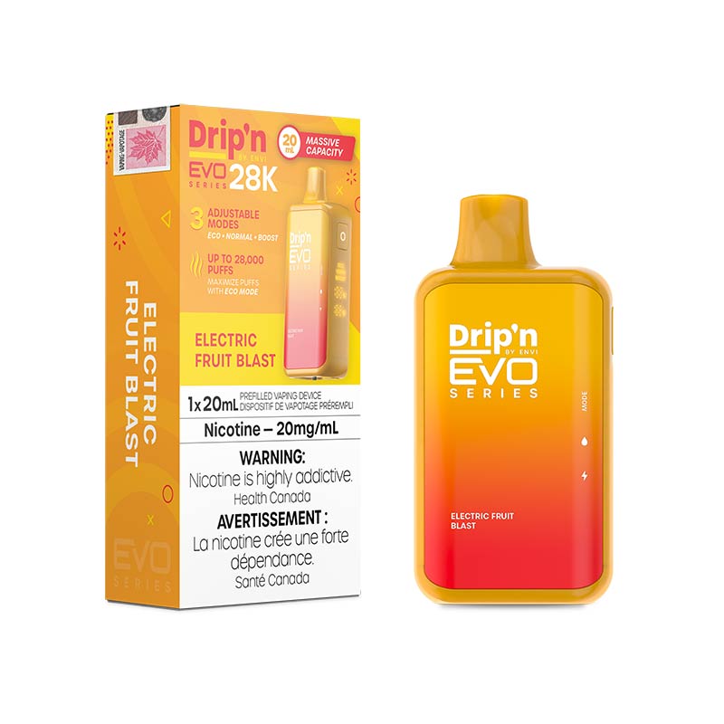 Drip'n by Envi EVO Series 28K Disposable - Electric Fruit Blast - Bay Vape Canada