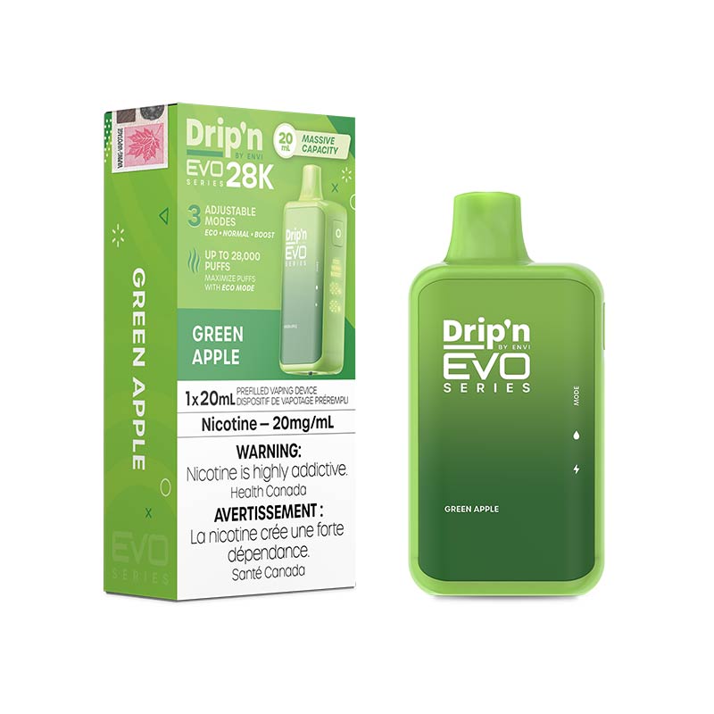 Drip'n by Envi EVO Series 28K Disposable - Green Apple