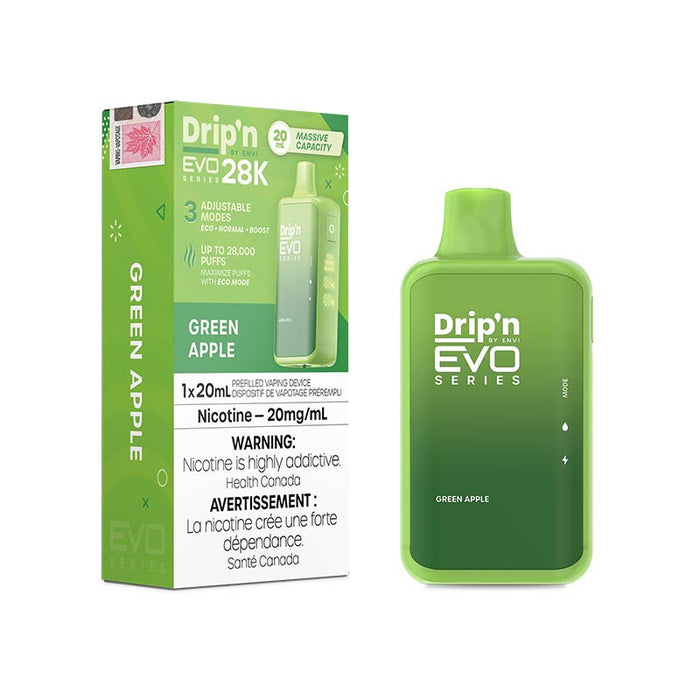 Drip'n by Envi EVO Series 28K Disposable - Green Apple (ON)