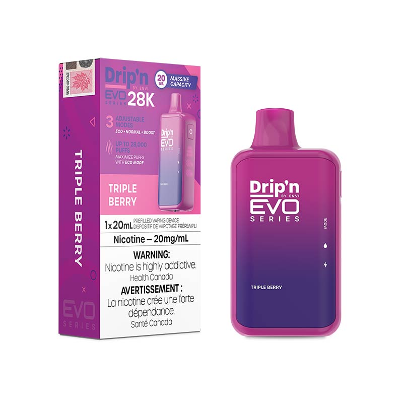 Drip'n by Envi EVO Series 28K Disposable - Triple Berry (ON)