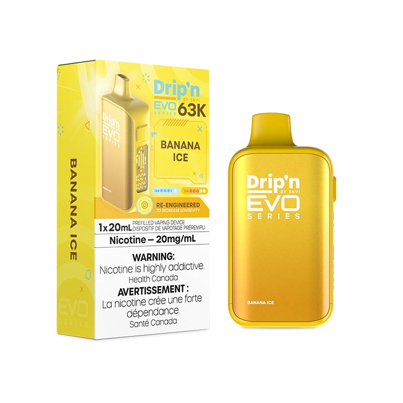 Drip'n by Envi EVO Series 63K Disposable - Banana Ice - Bay Vape