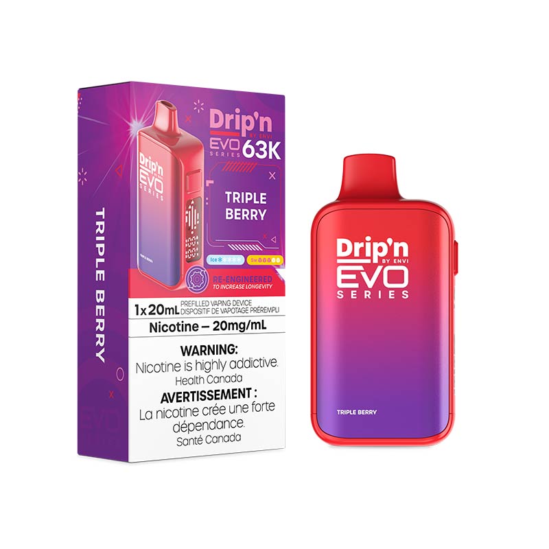 Drip'n by Envi EVO Series 63K Disposable - Triple Berry - Bay Vape