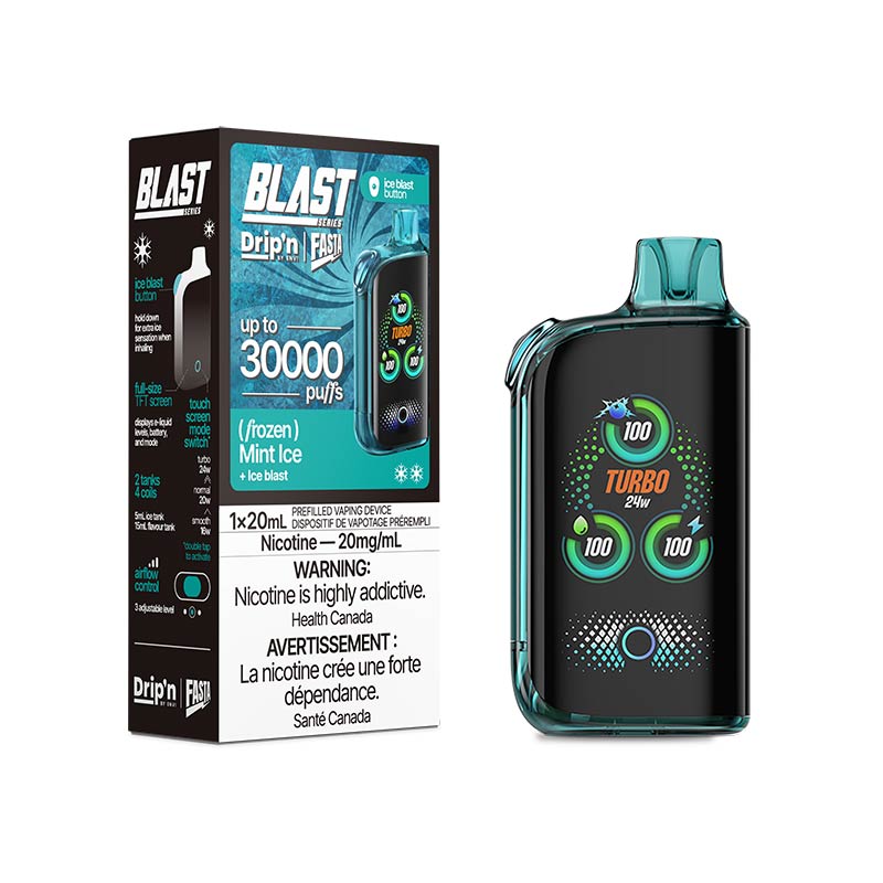 Drip'n by Envi x Fasta Blast 30K Disposable - Mint Ice (ON) - Bay Vape