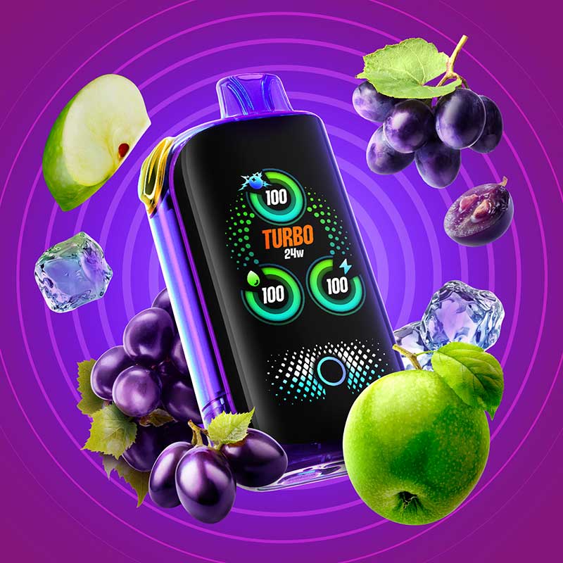 Drip'n by Envi x Fasta Blast 30K Disposable - Grape + Apple (Fusion) (ON) - Bay Vape
