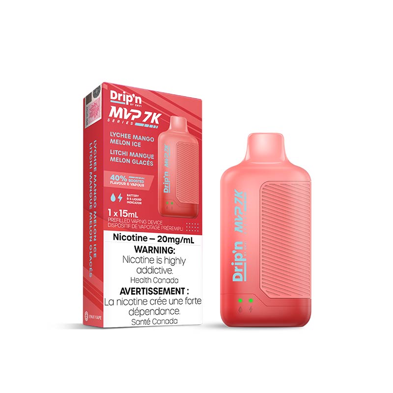 Drip'n by Envi MVP Series 7K Disposable - Lychee Mango Melon Iced - Bay Vape Canada
