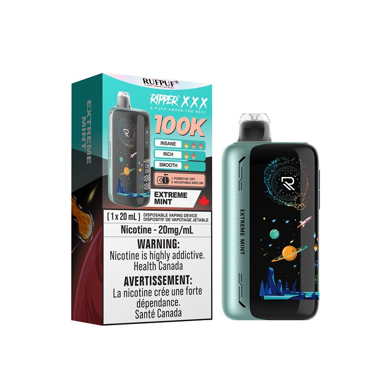 Ripper XXX 100K Disposable - Extreme Mint (ON) - Bay Vape