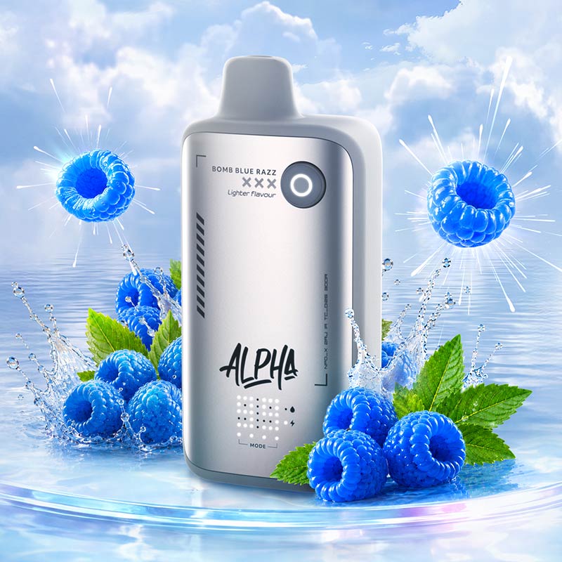 Flavour Beast Alpha Disposable - Lighter Flavour - Bomb Blue Razz (ON)