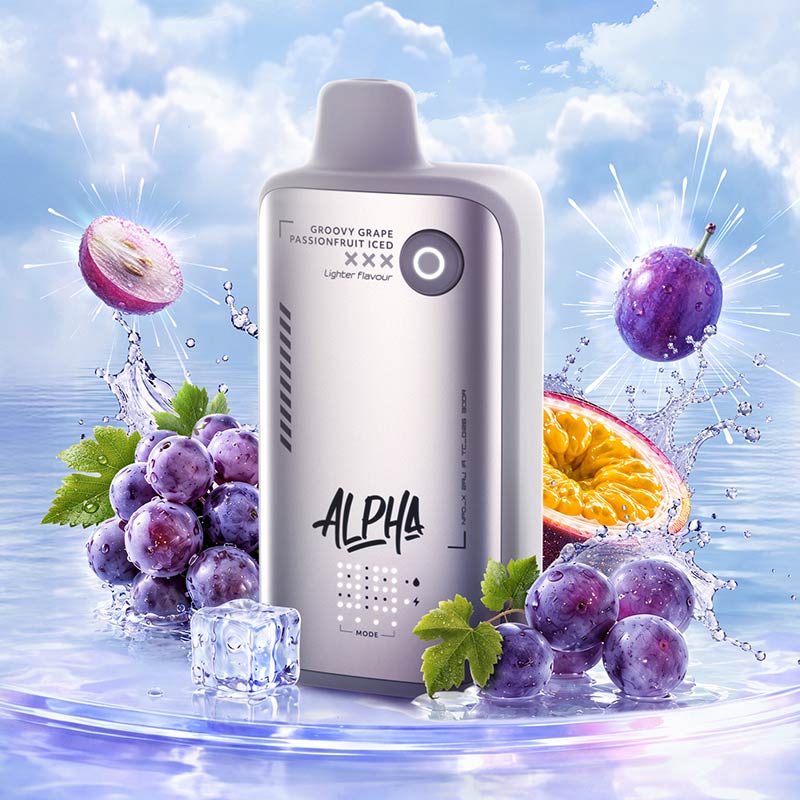 Flavour Beast Alpha Disposable - Lighter Flavour - Groovy Grape Passionfruit Iced (ON)