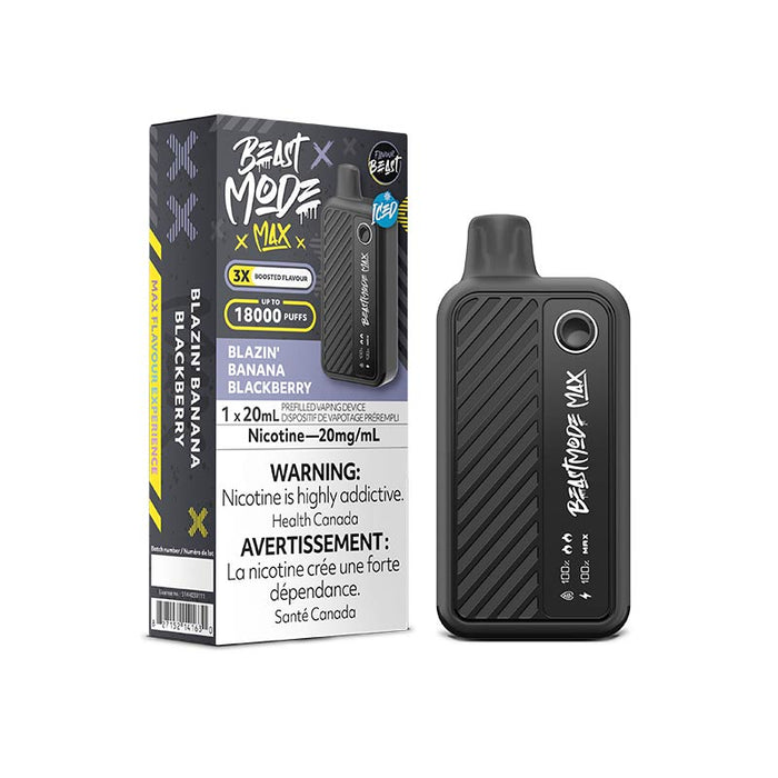 Flavour Beast Beast Mode Max 18K Disposable - Blazin' Banana Blackberry Iced